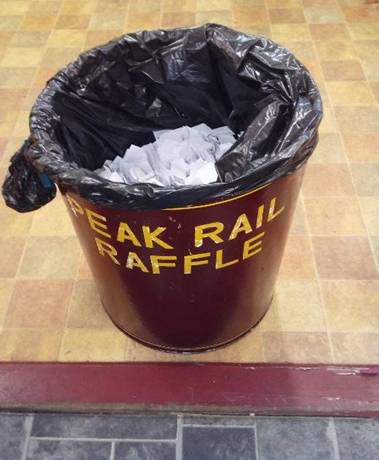 January 5th 2026 Peak Railway Association Annual Raffle 
